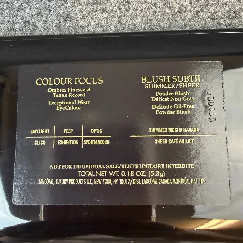 Lancome Colour Focus Eyeshadow Blush Palette 5.3g